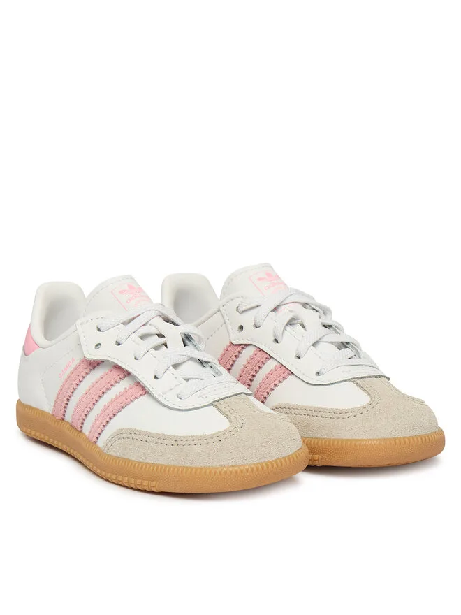 Adidas Кроссовки Samba OG Comfort Closure Elastic Lace JQ2028 белые — фото 2