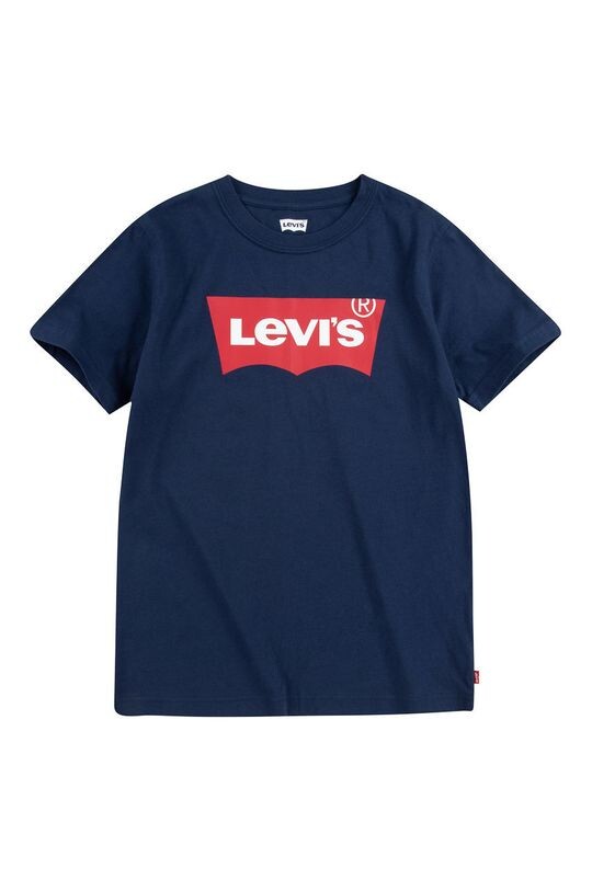 Хлопковая футболка для детей Levi's, темно-синий — фото 4