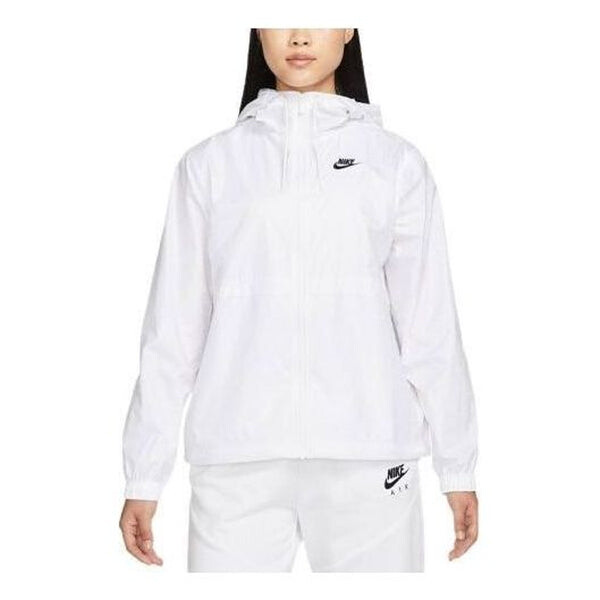 Куртка спортивная одежда незаменимая репеллентная тканая куртка Nike, белый — фото 2