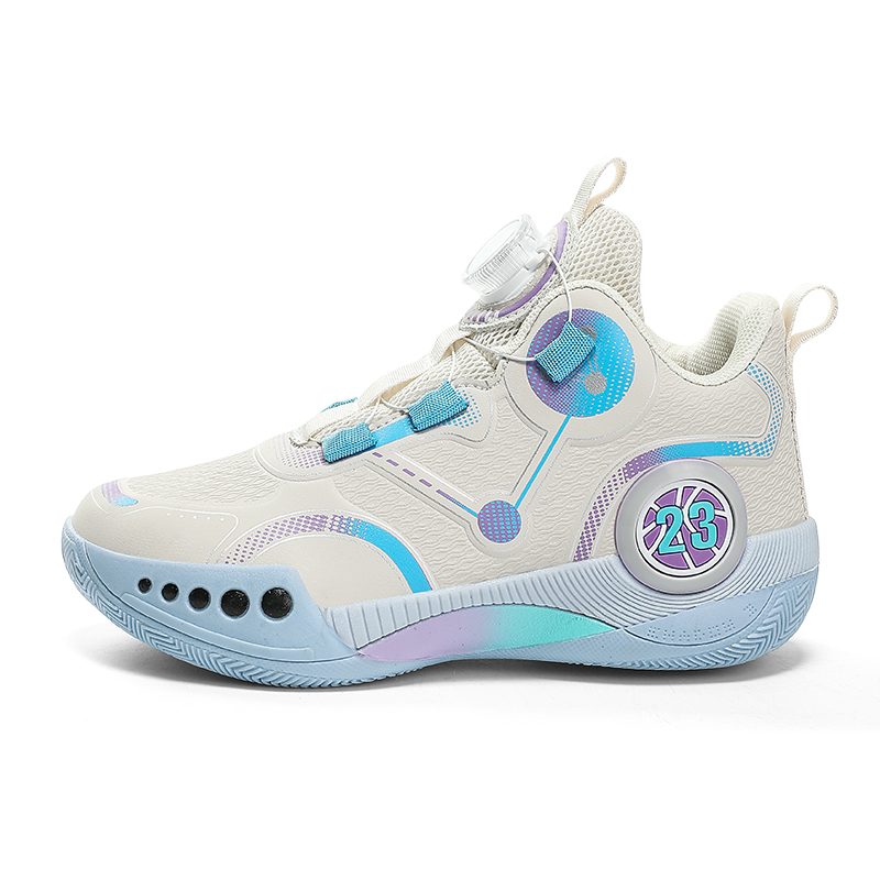 

Детские баскетбольные кроссовки с амортизацией, износостойкими, водонепроницаемыми подошвами и средним верхом. PROTECTCAMEL, белый/золотой