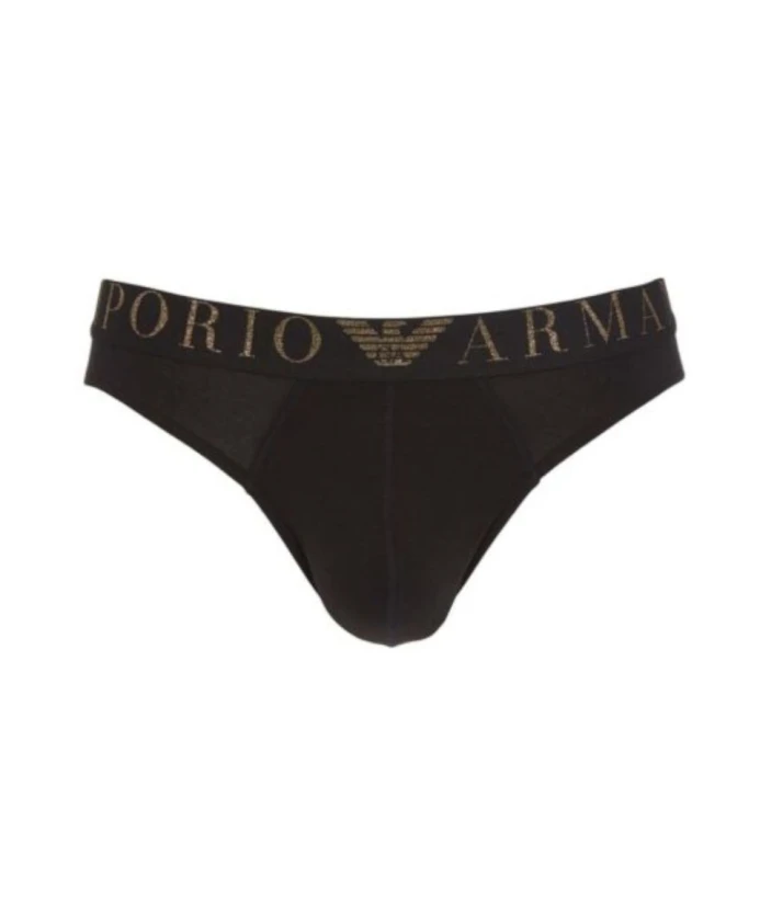 

Черные трусы, стильное нижнее белье Emporio Armani, черный