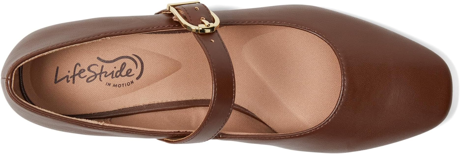 Балетки LifeStride Cameo MJ Mary Jane Flats, цвет Tark Tan — фото 2