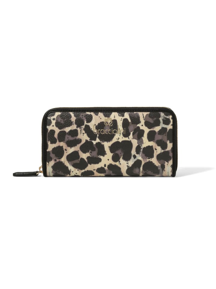 

Кошелек Braccialini, цвет leopard print