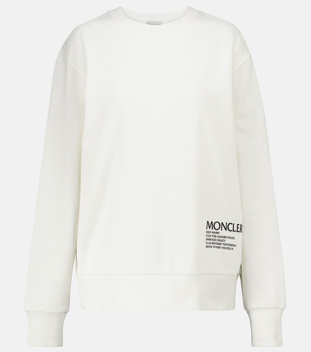 

Толстовка из смесового хлопка MONCLER, белый