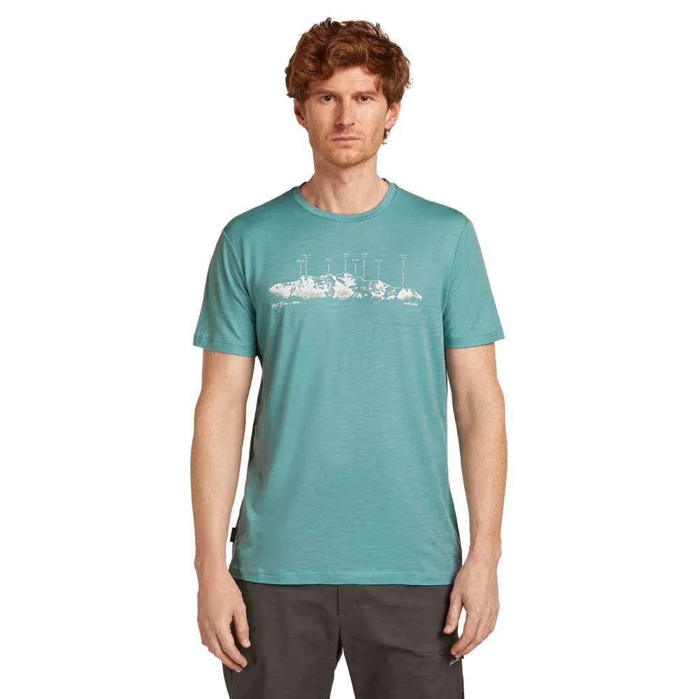 

Футболка Icebreaker Merino 150 Tech Lite The Peaks, синий