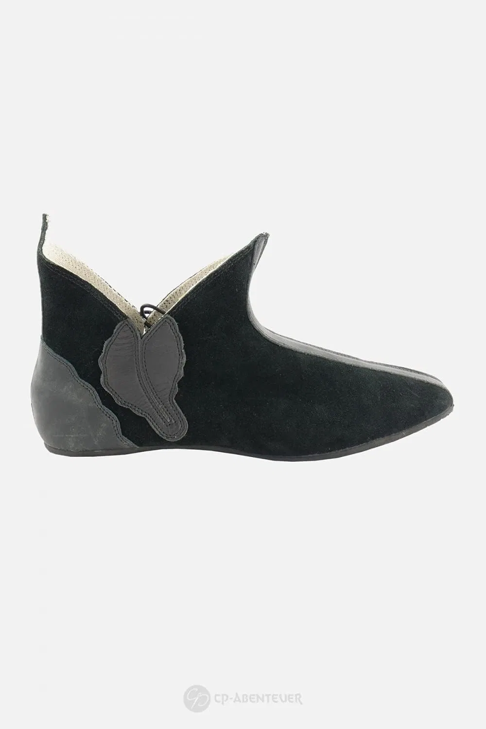 CP-Schuhe Средневековые замшевые туфли черного цвета — фото 3
