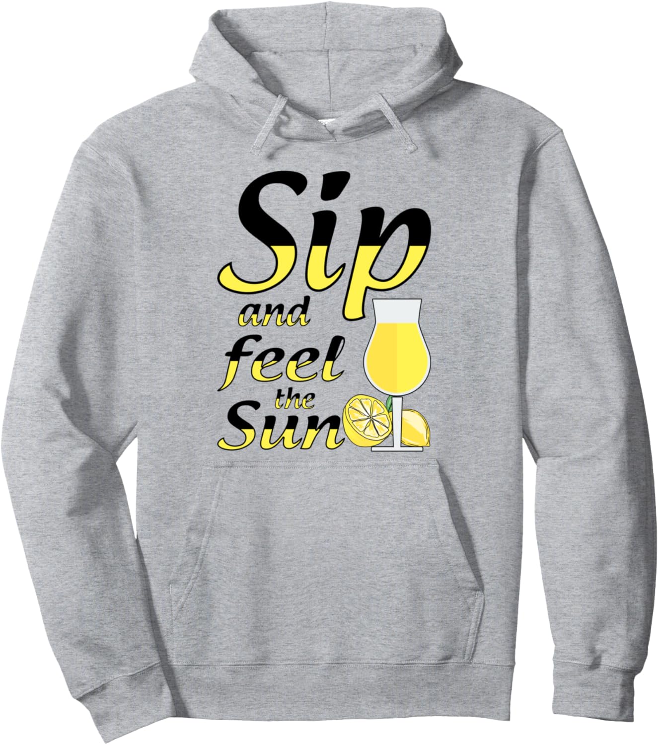 

Худи для любителей итальянского лимончелло, серого цвета Limoncello Drink Design