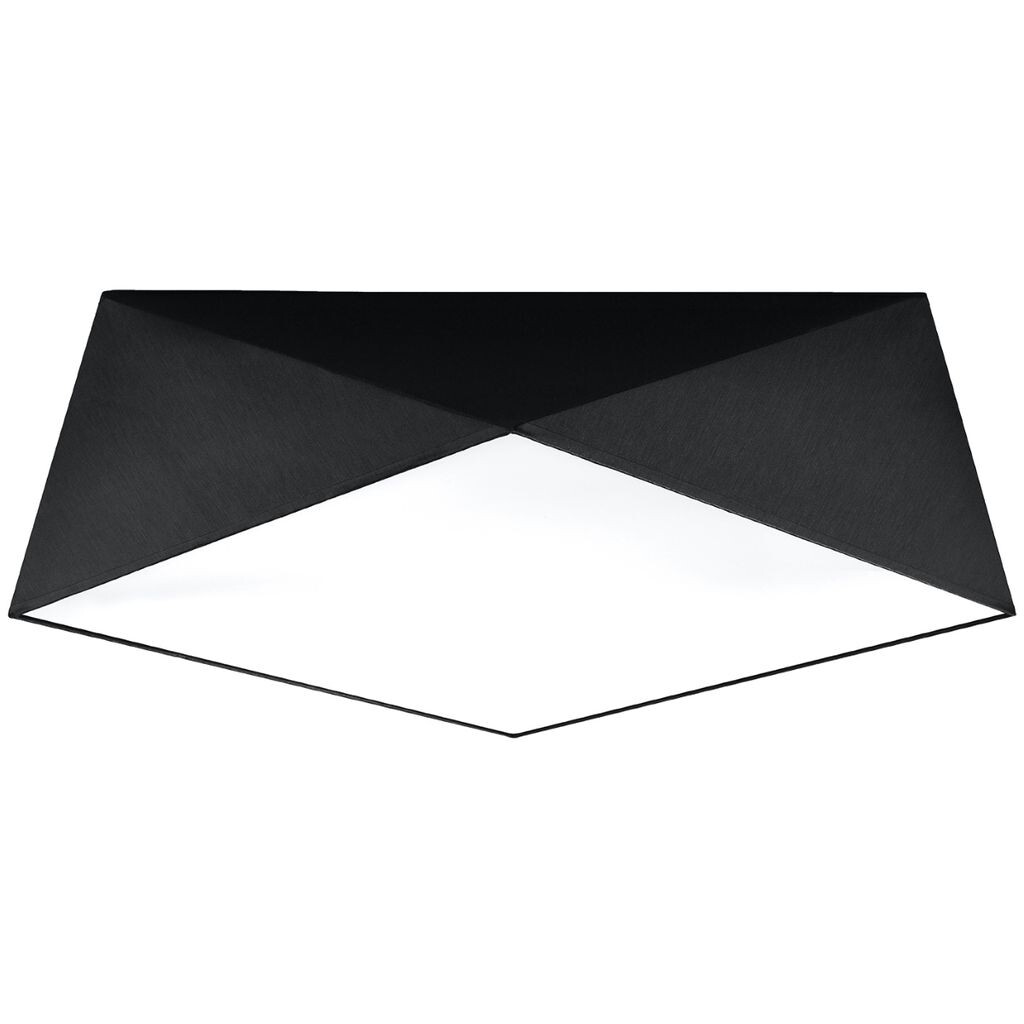 

Потолочный светильник HEXA 45 черный 3xE27 60Вт ПВХ 15x45x45см Sollux Lighting