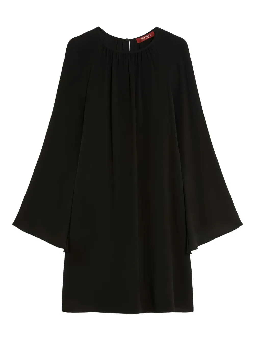 

Мини-платье с рукавами-колокол MAX MARA, черный