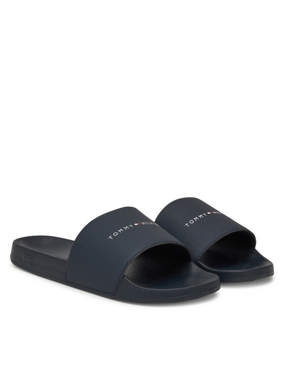 Мюли Hilifger Nyc Pool Slide FM0FM05432 Tommy Hilfiger, синий — фото 2