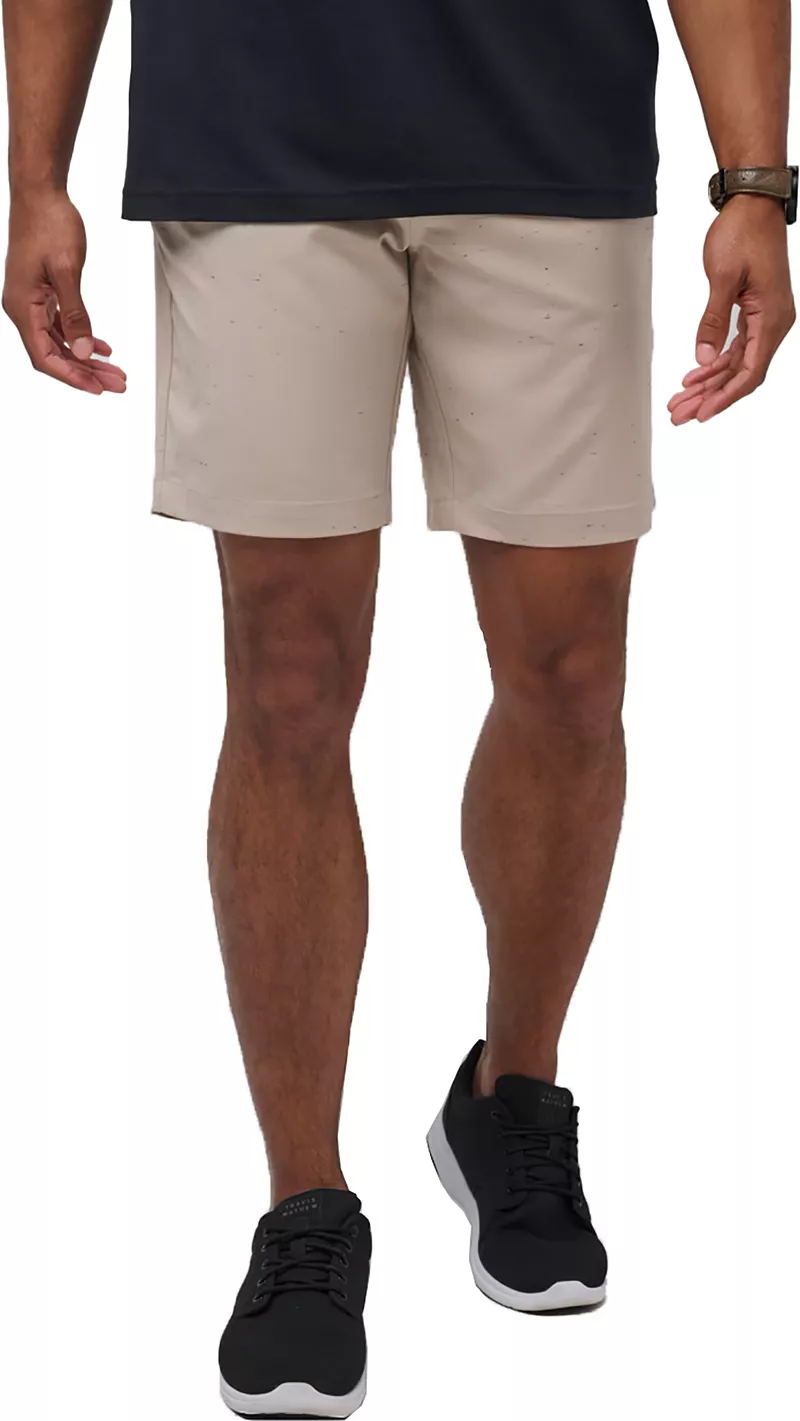 

Мужские шорты для гольфа Private Pier 9 дюймов TravisMathew, цвет Oxford Tan