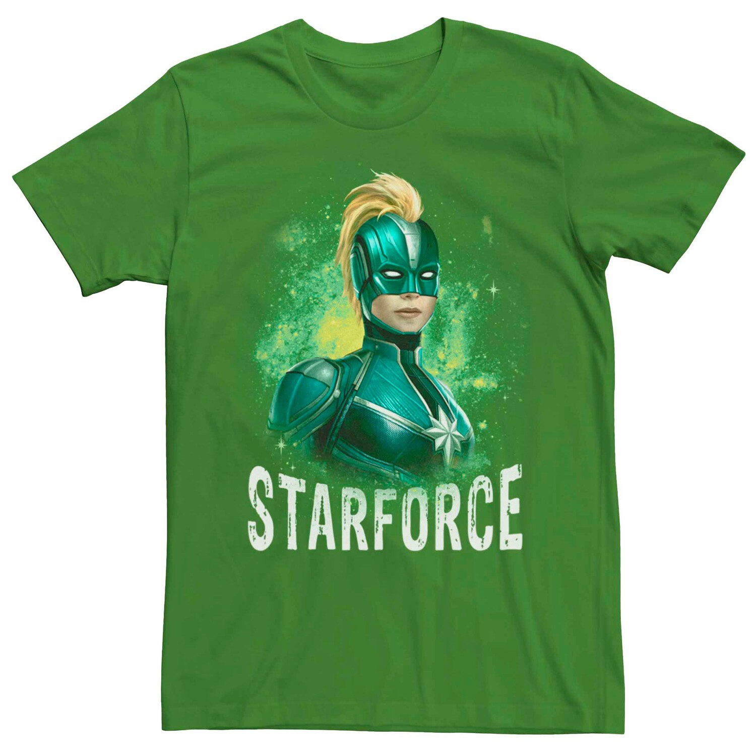

Мужская футболка с портретом Marvel Captain Marvel Starforce Licensed Character