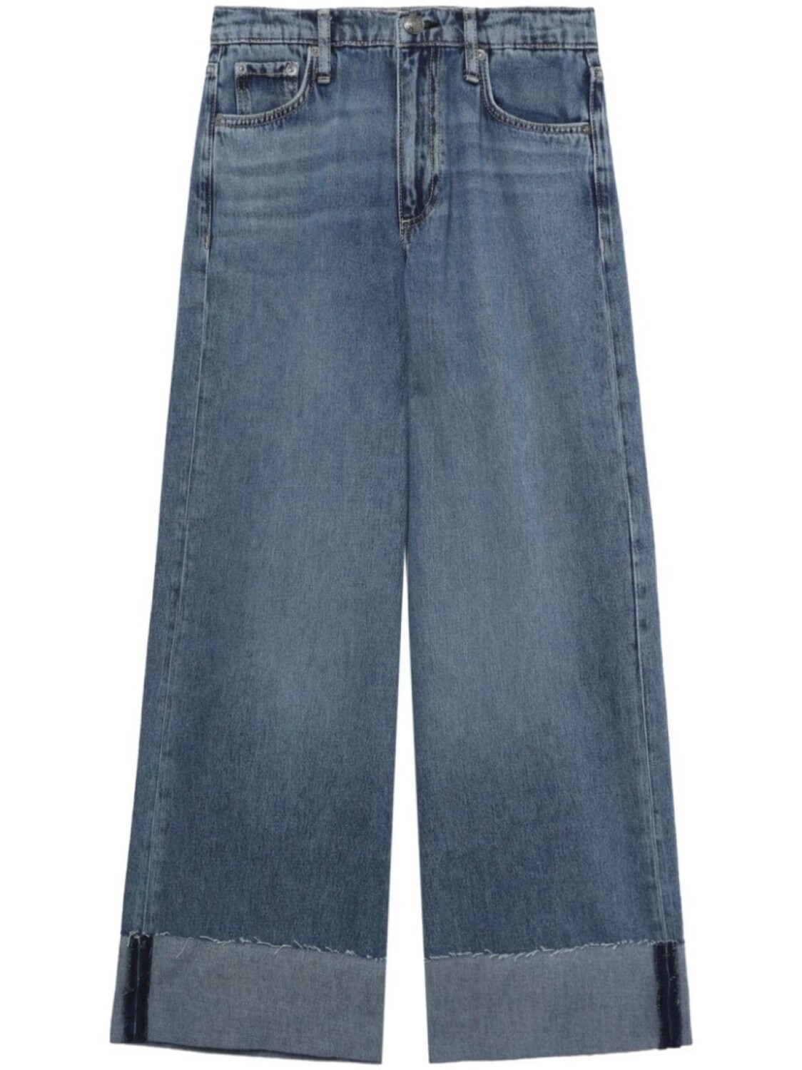 

rag & bone широкие джинсы Sofie, синий