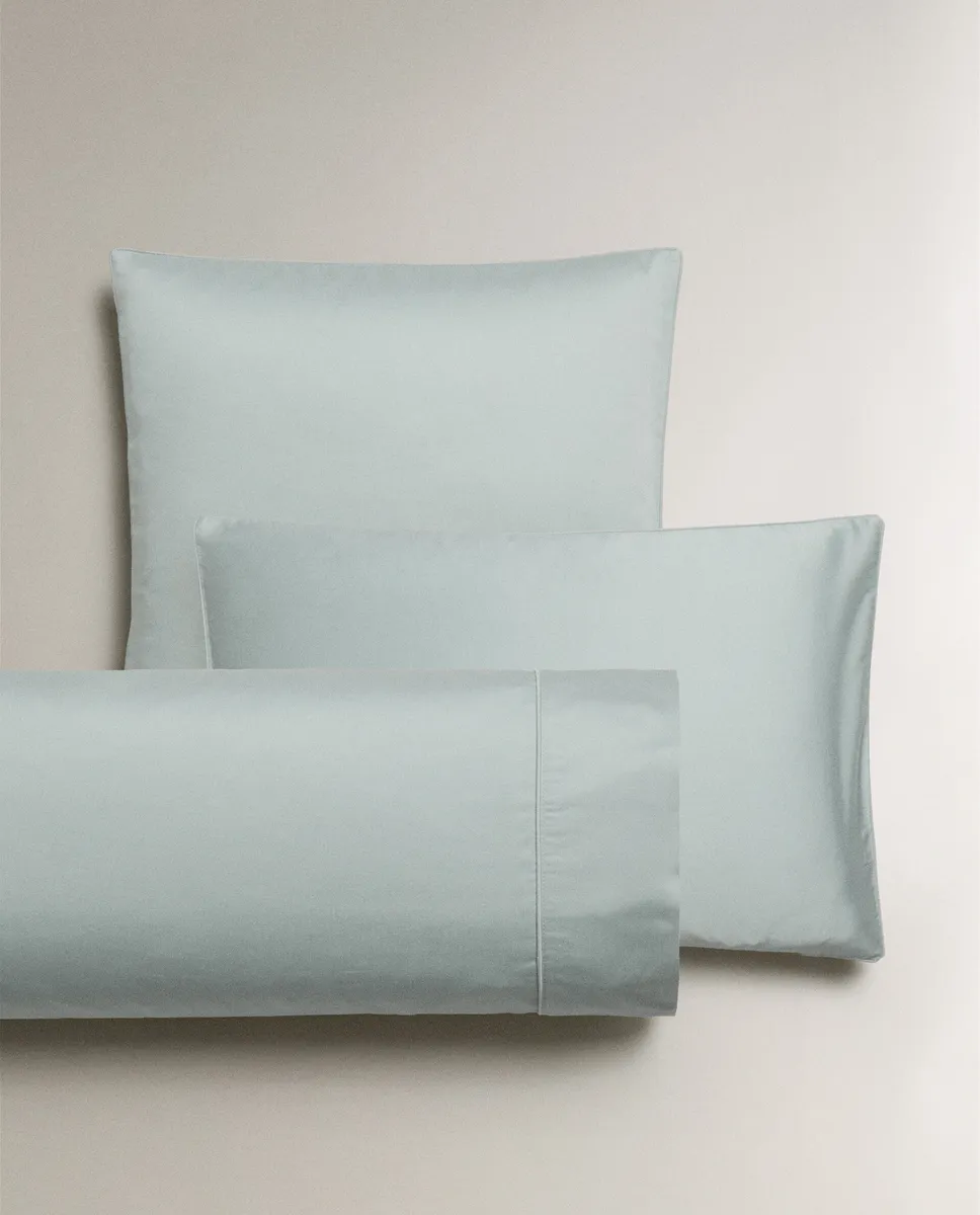 

(500 нитей) сатиновая наволочка Zara Home, серый