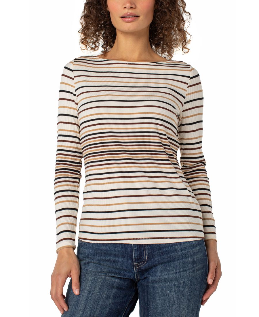 

Небольшой полосатый топ с вырезом-лодочкой Liverpool Los Angeles, Albmltstrp