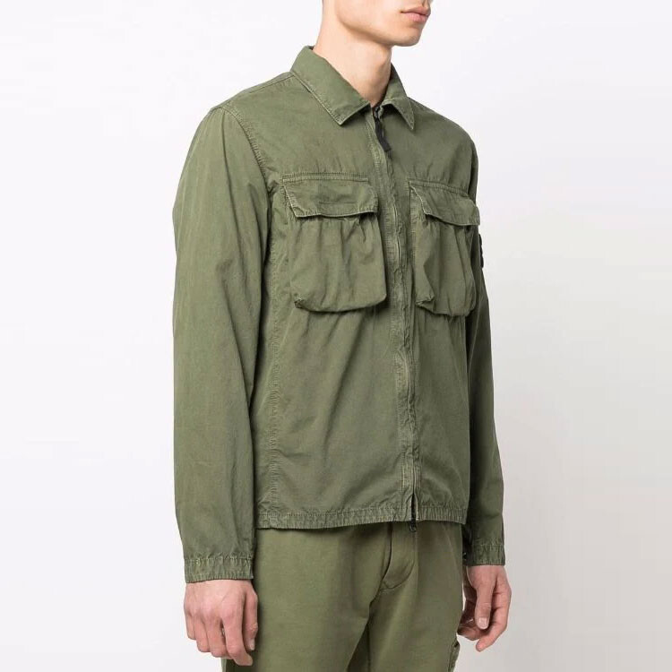 Куртка мужская зеленая Stone Island, зеленый — фото 4
