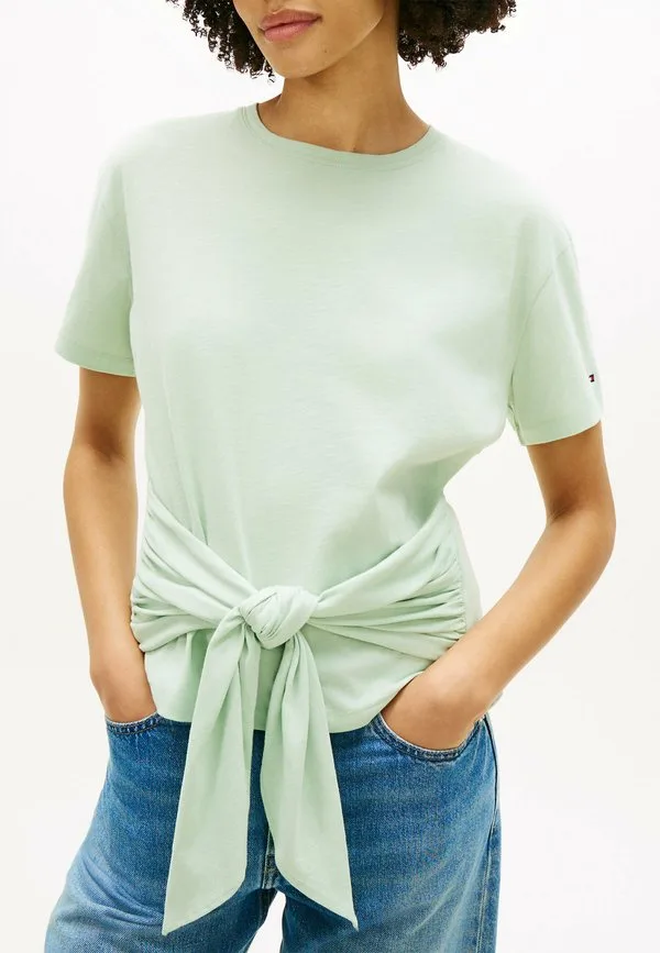 Футболка с принтом в виде узла co slub knot tee print Tommy Hilfiger, Gentle Jade — фото 4