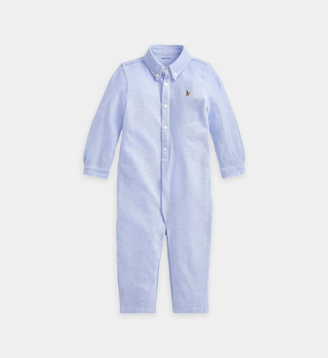 Фирменный комбинезон из хлопка POLO RALPH LAUREN, синий