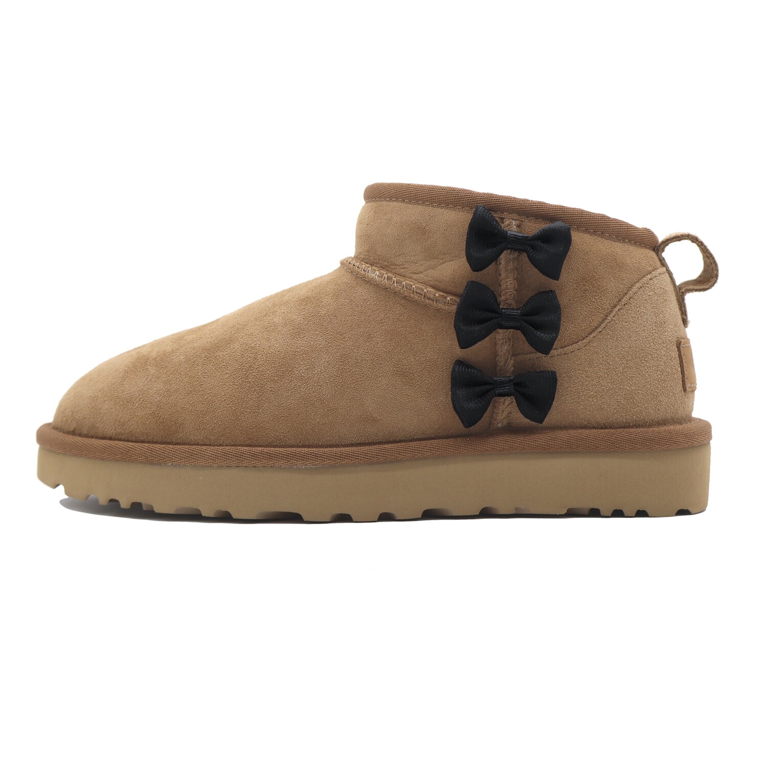 Ботинки зимние UGG Classic Ultra Mini женские, коричневый / черный