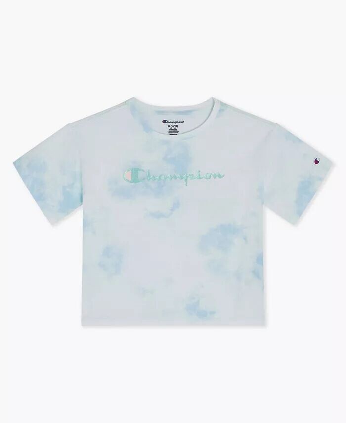 

Футболка с круглым вырезом Big Girls Tie Dye Meet Greet Champion, розовый