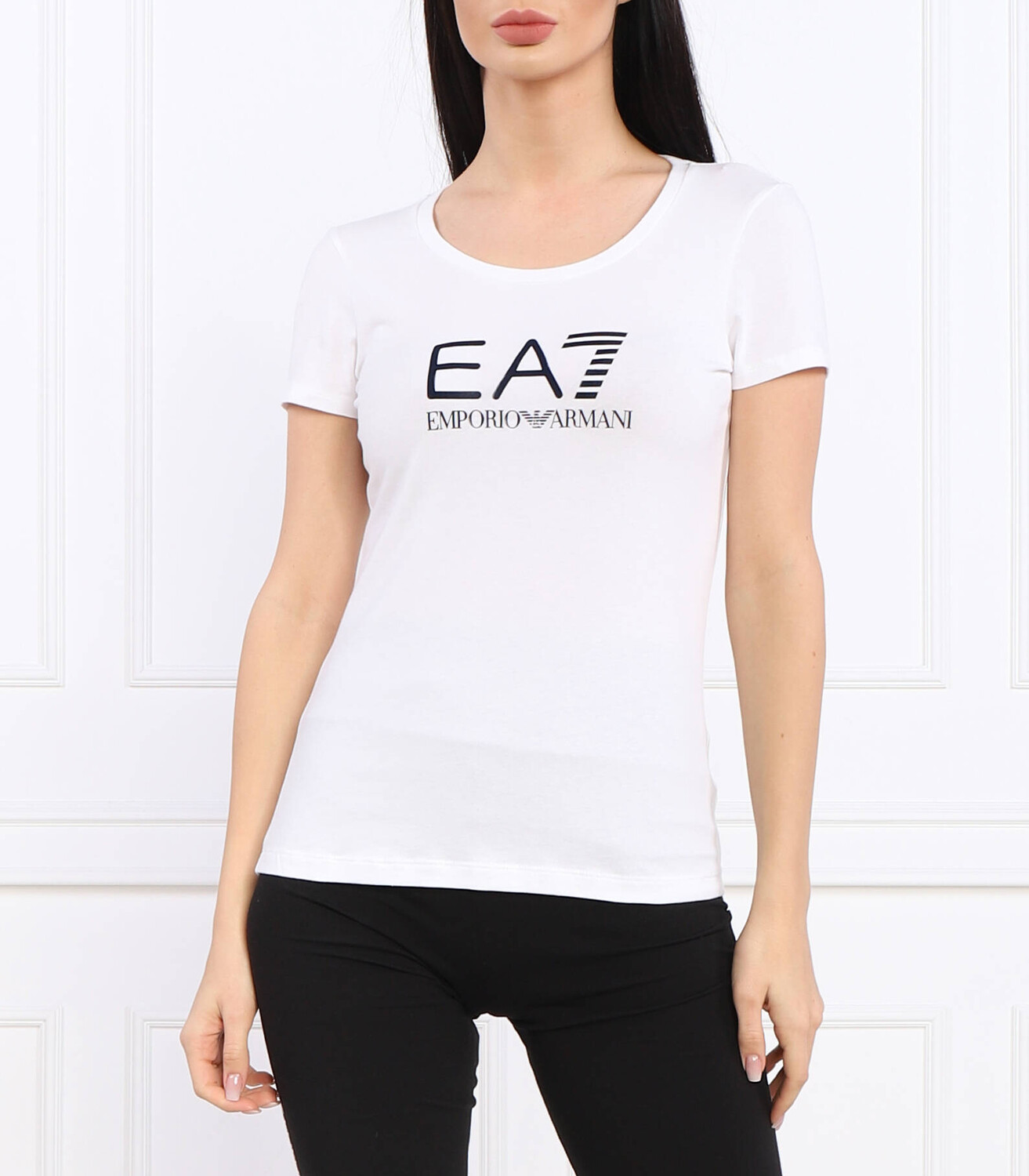 

Футболка EA7 slim fit, белый
