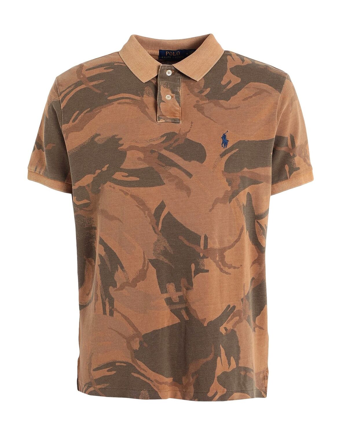 

Рубашка поло Custom Slim Fit Camo Mesh Polo Shirt Polo Ralph Lauren, песочный