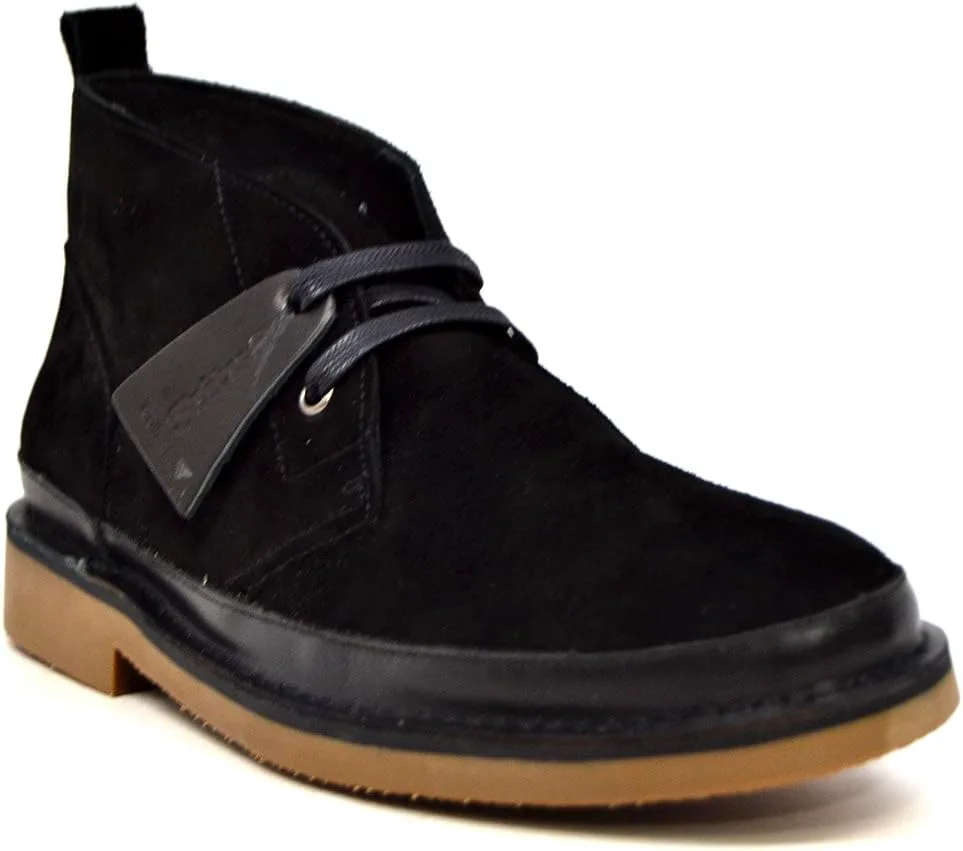 

Британская коллекция Cambridge Мужские кожаные и замшевые ботинки на шнуровке British Collection, черный