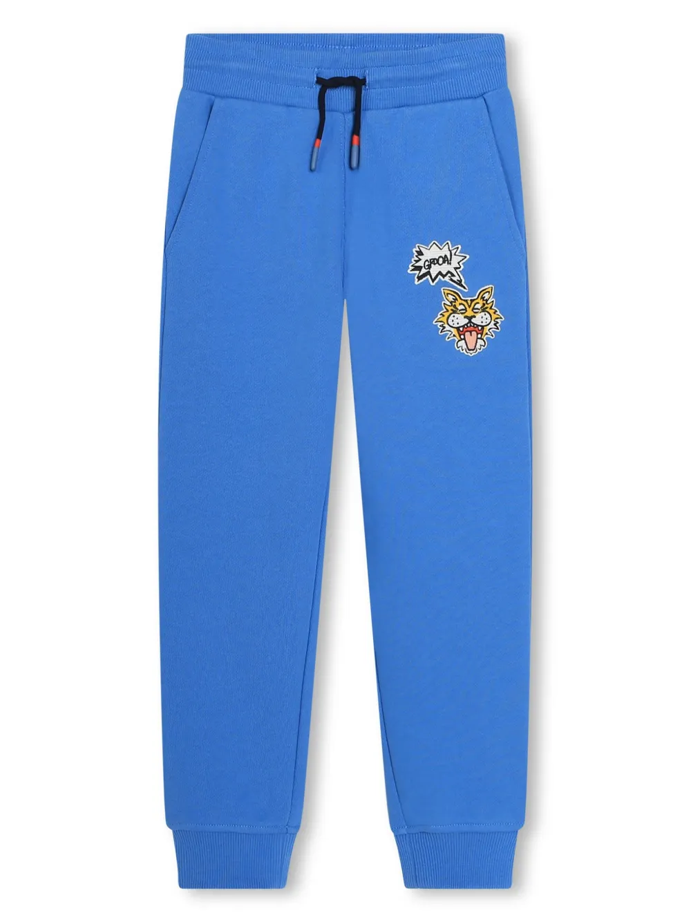 

Спортивные брюки с тигровым принтом Kenzo Kids, синий