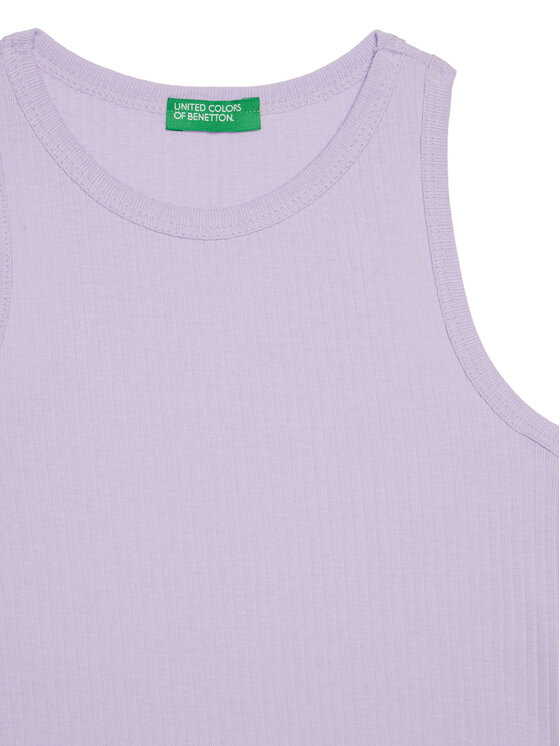 Топ slim fit 31H3CH01F United Colors Of Benetton, фиолетовый — фото 3