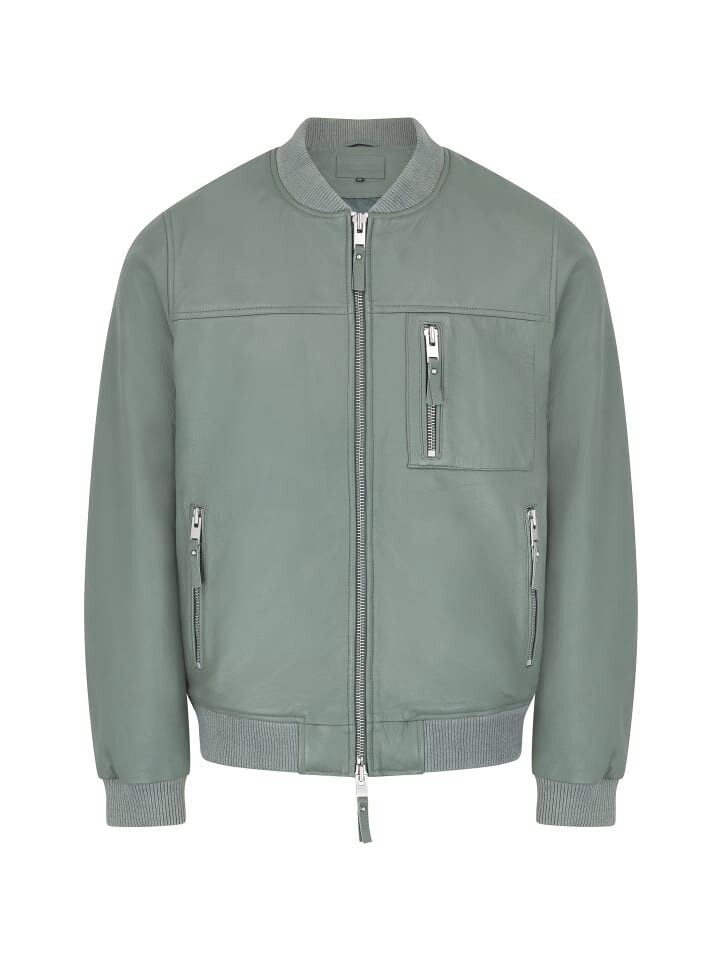 

Кожаная куртка Bolongaro Trevor CLASSIC BOMBER, цвет sea spray