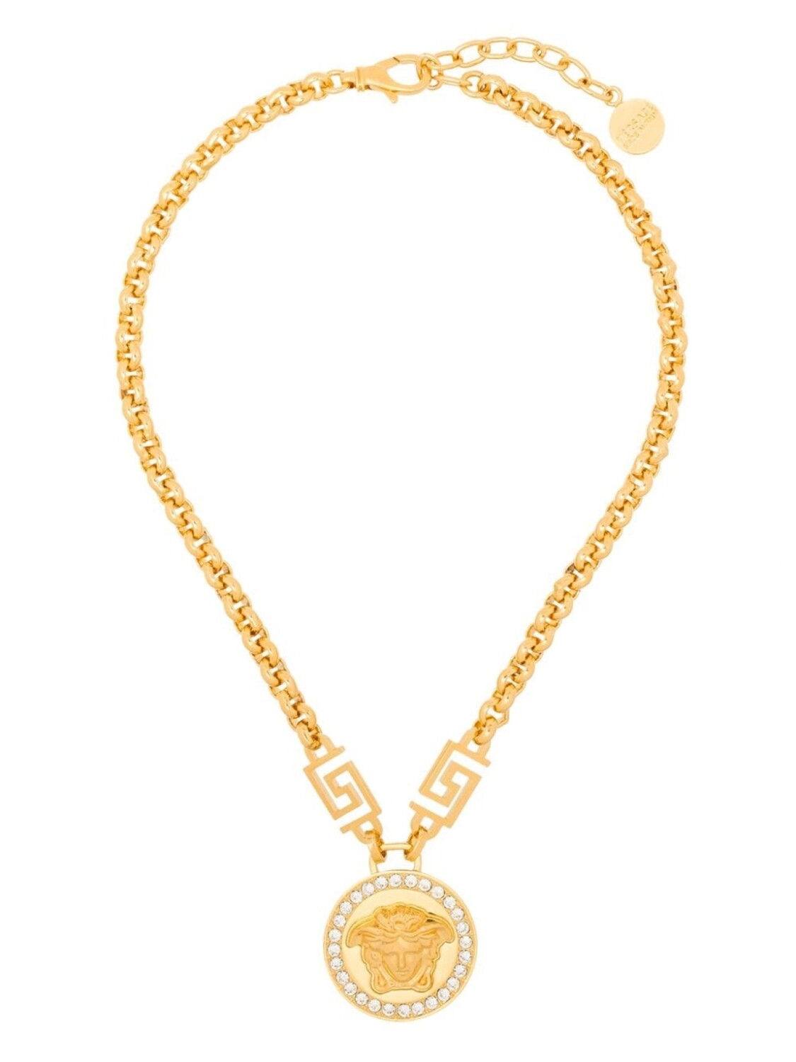 

Колье La Medusa Greca с кристаллами Versace, золотой