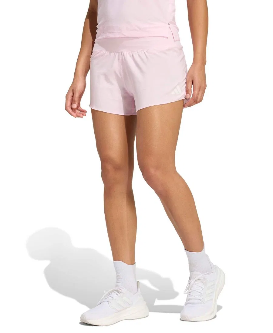 Женские беговые шорты со средней посадкой adidas, Clear Pink