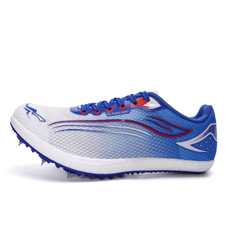 

Kuding Дышащие низкие беговые кроссовки унисекс белый королевский синий, цвет White Royal Blue