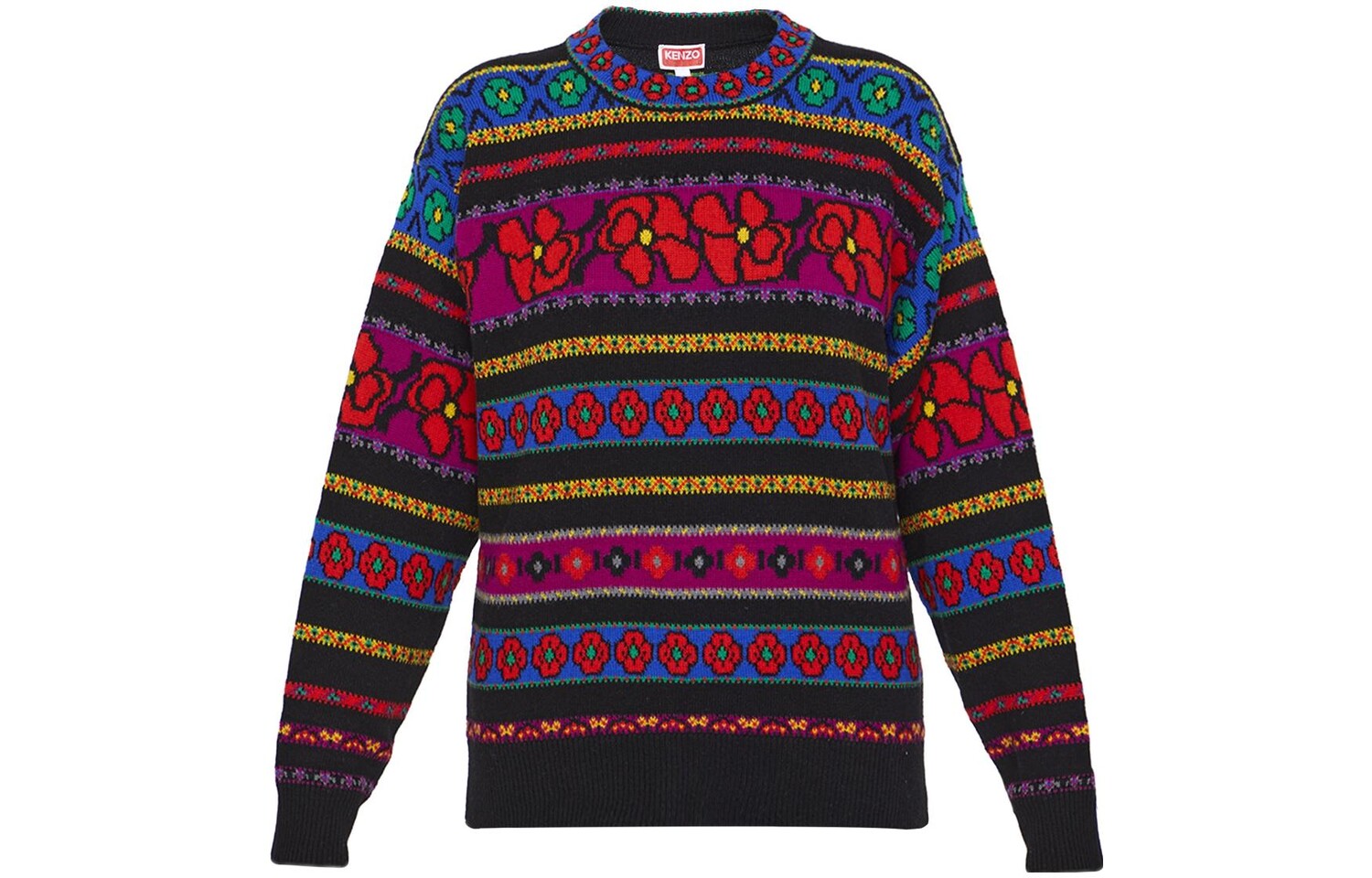 

Кашемировый свитер женский многоцветный Kenzo