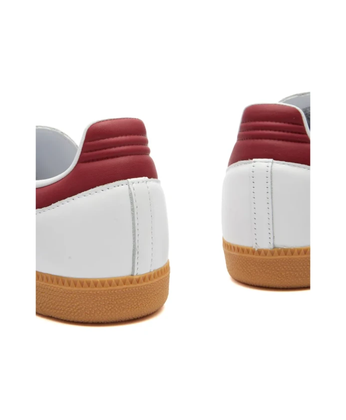 Кроссовки Samba og cloud white burgundy Adidas Originals, белый — фото 4