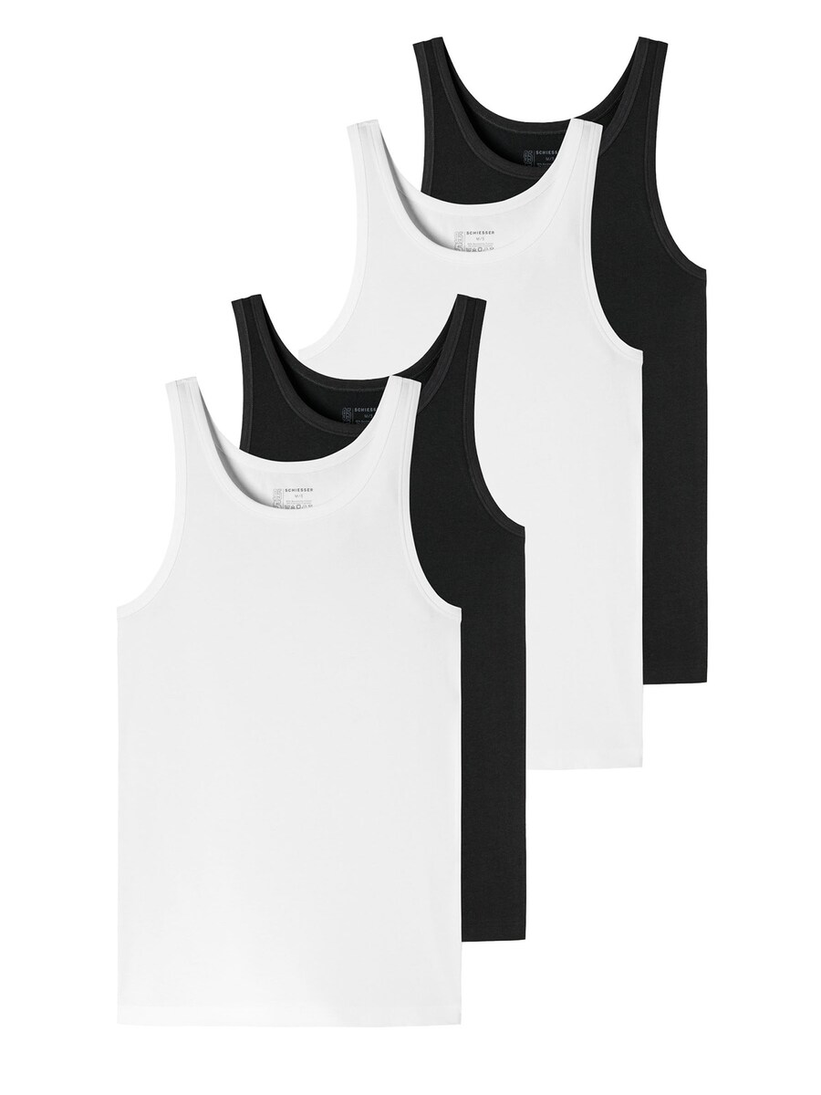 

Нижняя рубашка SCHIESSER 95/5, черный/белый