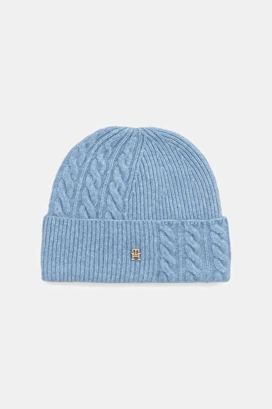 

Шапка из смесовой шерсти Tommy Hilfiger, синий