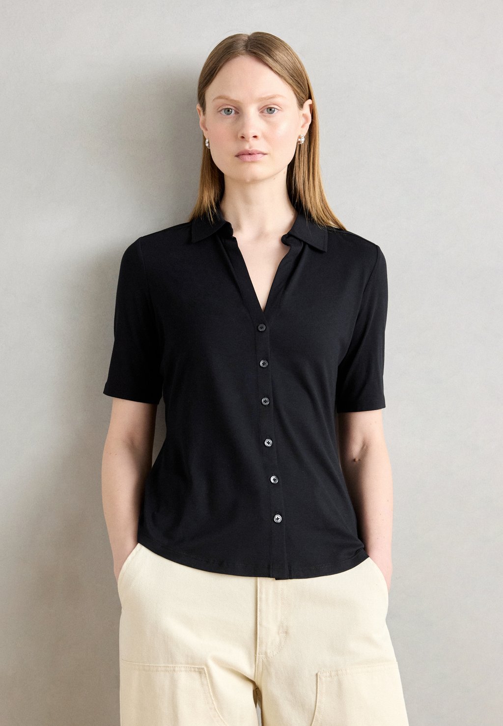 

Блузка на пуговицах SHORT SLEEVE Marc O'Polo, черный