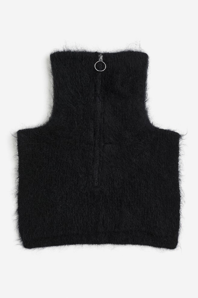 

Вставка в водолазку из смеси мохера H&M, черный