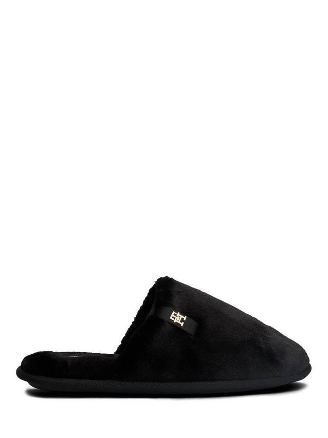 TH Monogram тапочки из искусственного меха Tommy Hilfiger, Black
