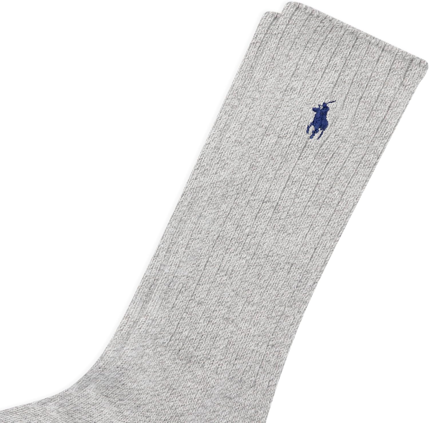 POLO RALPH LAUREN мужские хлопковые ребристые носки, Gray Heather — фото 2