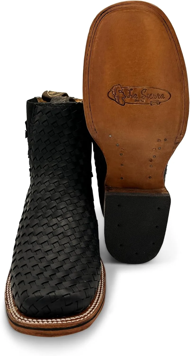 

Мужские короткие ковбойские ботинки Western Shops с квадратным носком и узором Петатильо The Western Shops, черный