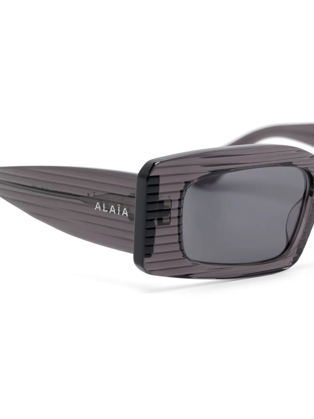Солнцезащитные очки в прямоугольной оправе Alaïa, серый — фото 3