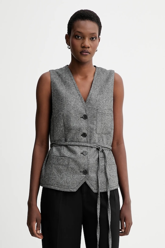 

Жилет из смесовой шерсти Marc O'Polo, серый