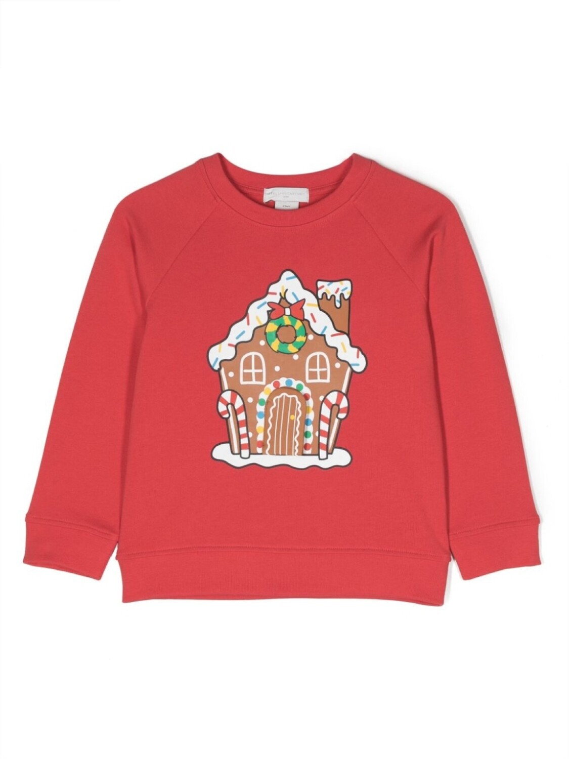 

Stella McCartney Kids толстовка Gingerbread House из органического хлопка, красный