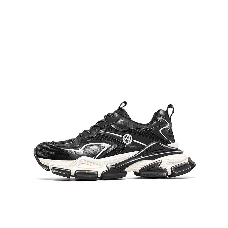 

Acupuncture Кроссовки Shock Absorbers Slip Resistant Abrasion Resistant Low top Chunky Sneakers Unisex Black