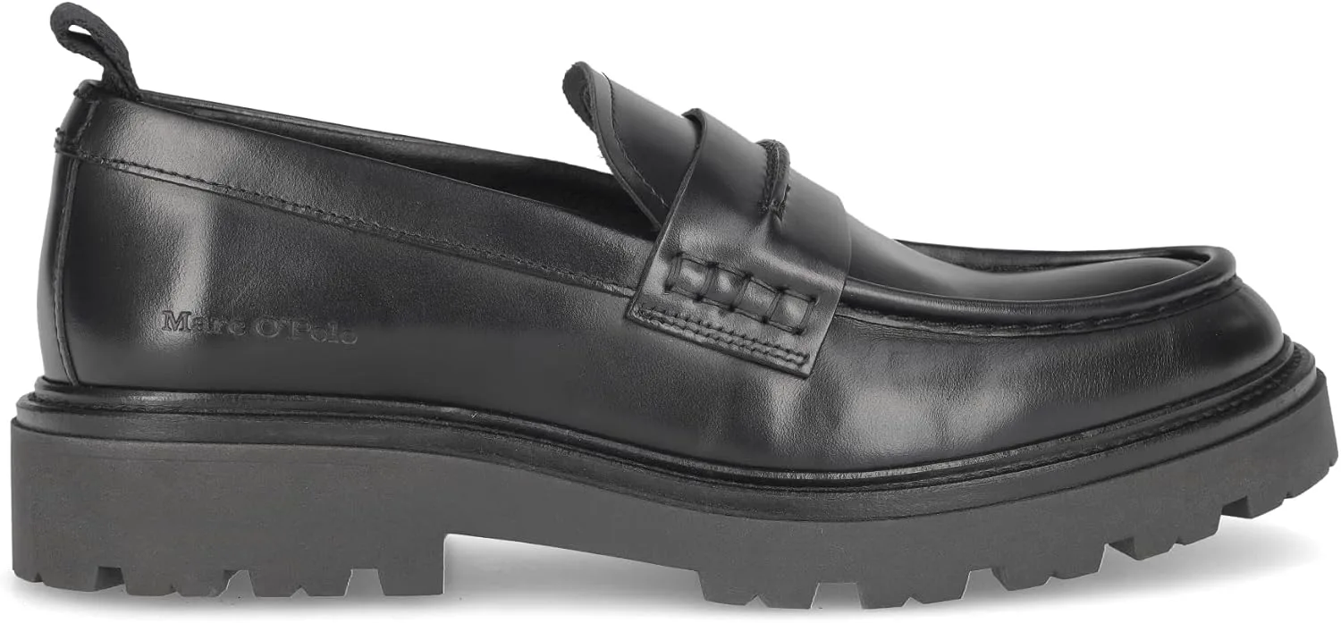 Мужские лоферы Marc O' Polo Phil 2E из черной гладкой кожи Marc O'Polo