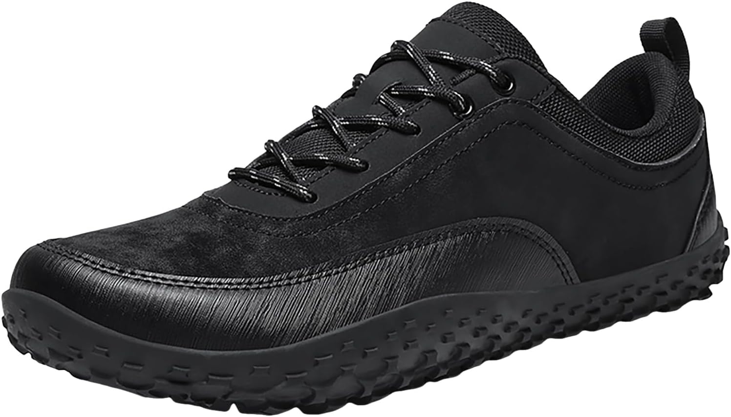 

Кроссовки для мужчин IWIHMIV для бега, противоскользящие с шнуровкой, теннисные, легкие, для ходьбы, комфортные, спортивные обувь для тренировок, черный