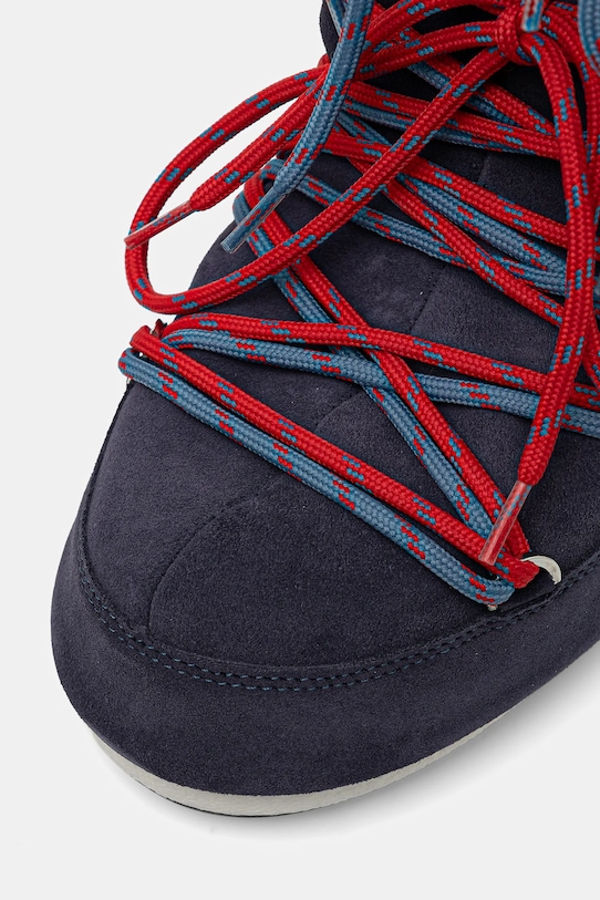 Детские замшевые зимние ботинки MB ICON SUEDE LACES Moon Boot, темно-синий — фото 4