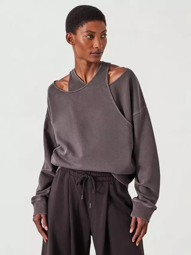 

Толстовка HUSH Beck Heavyweight Layered, цвет chocolate brown